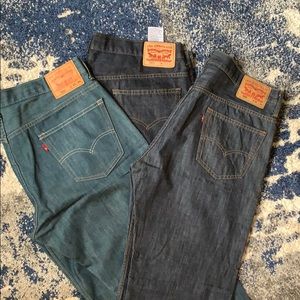 3 pairs of 569 Levi jeans. W 36 L 34